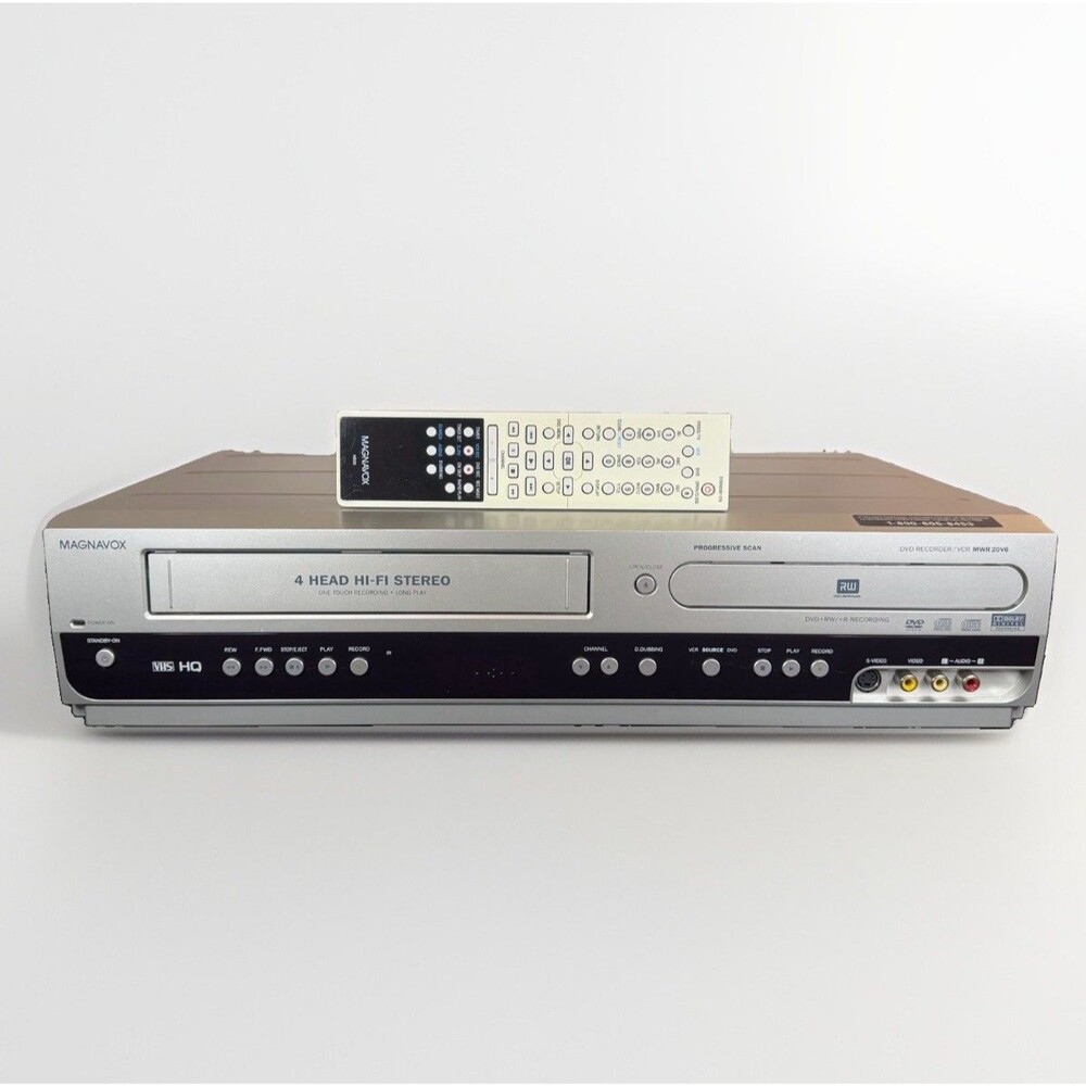Magnavox MWR20V6 DVD Recorder VCR VHS Combo w Remote - VCR Needs Repair